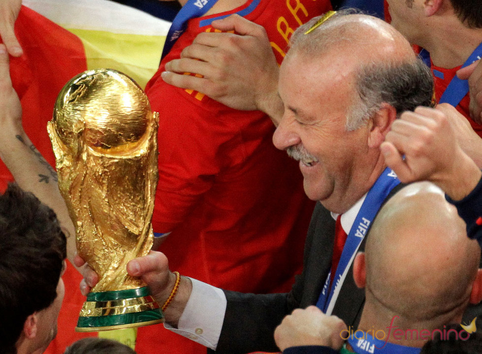 Vicente del Bosque es campeón del mundo de fútbol en Sudáfrica