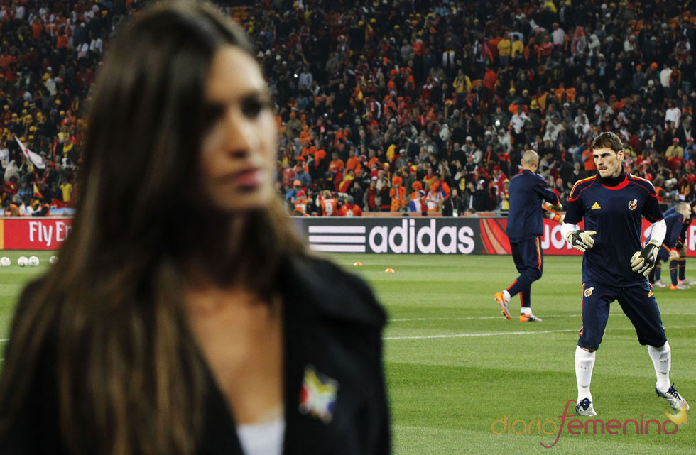 Sara Carbonero e Iker Casillas en el España Holanda