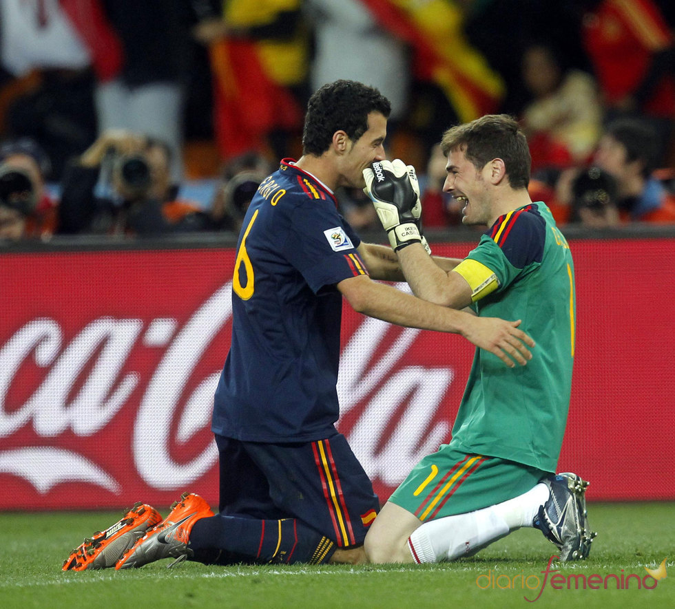Iker Casillas llora en la final del Mundial 2010