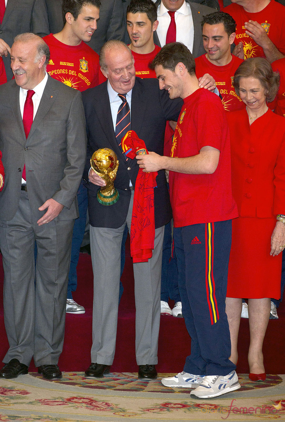 Iker Casillas con el Rey Juan Carlos