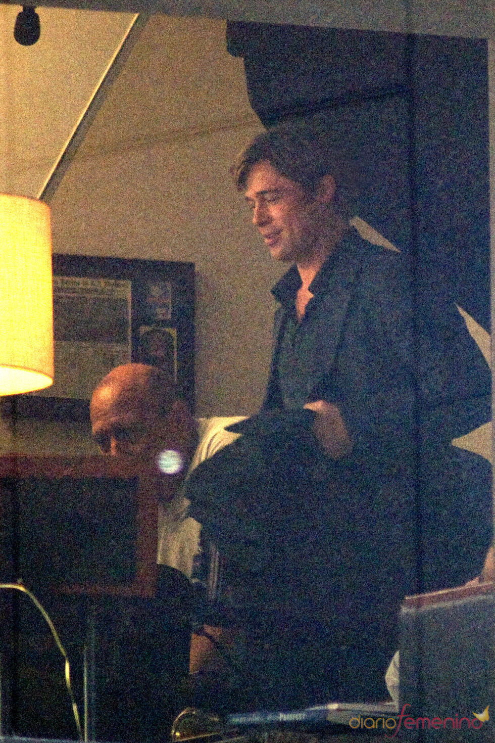 Brad Pitt en el rodaje de 'Moneyball'