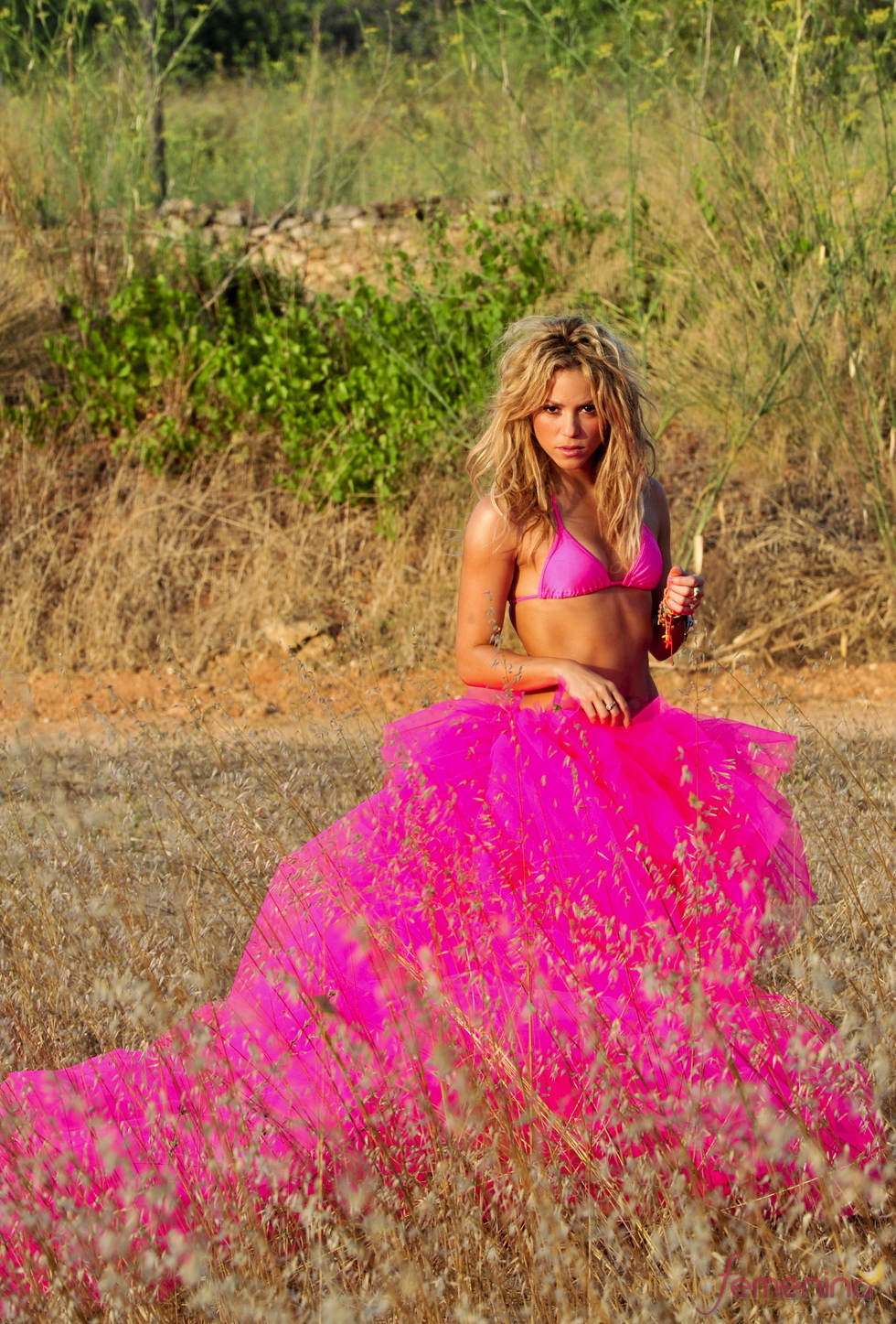 Shakira trabajando en Ibiza