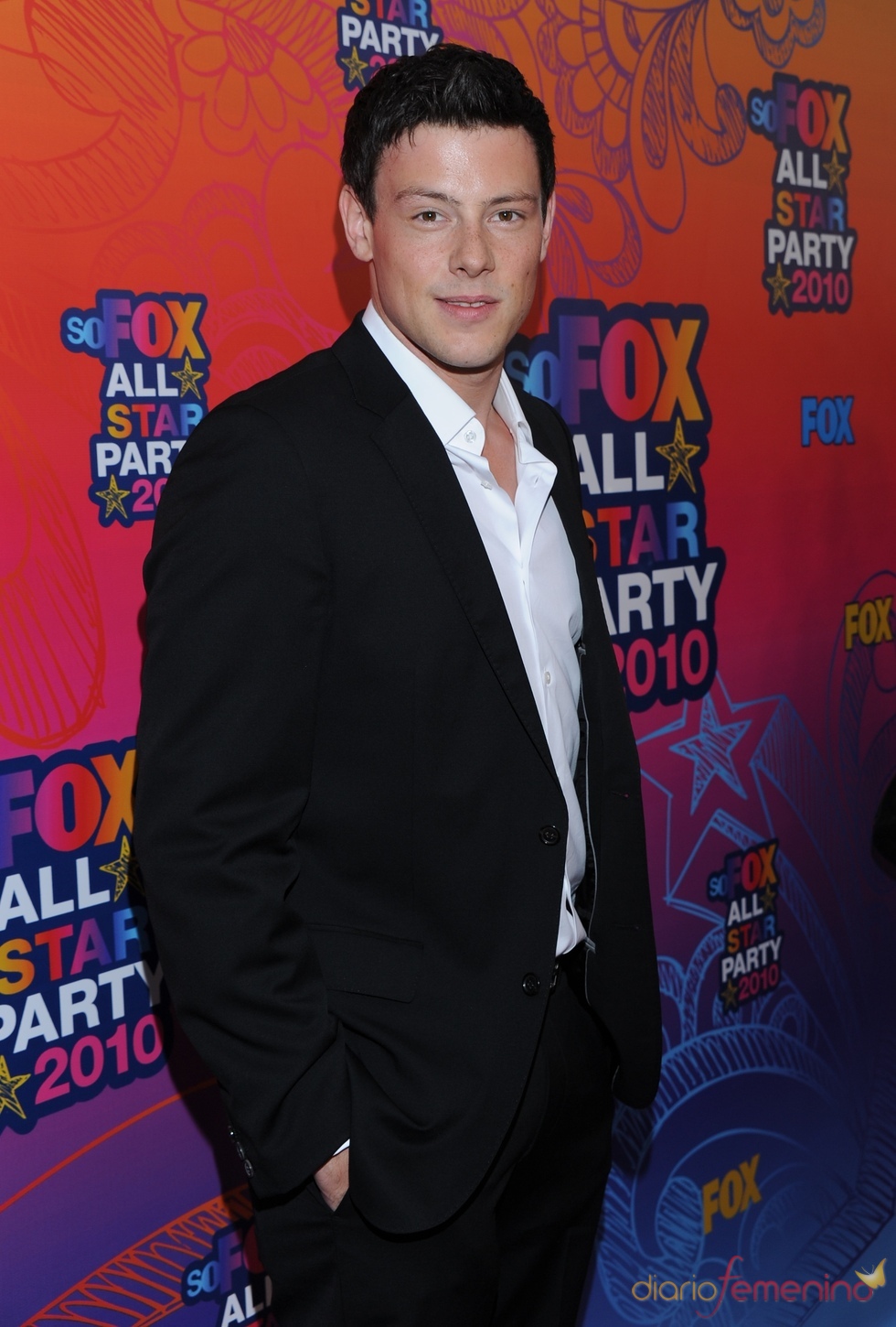 Cory Monteith llega a la fiesta All-Star de Fox