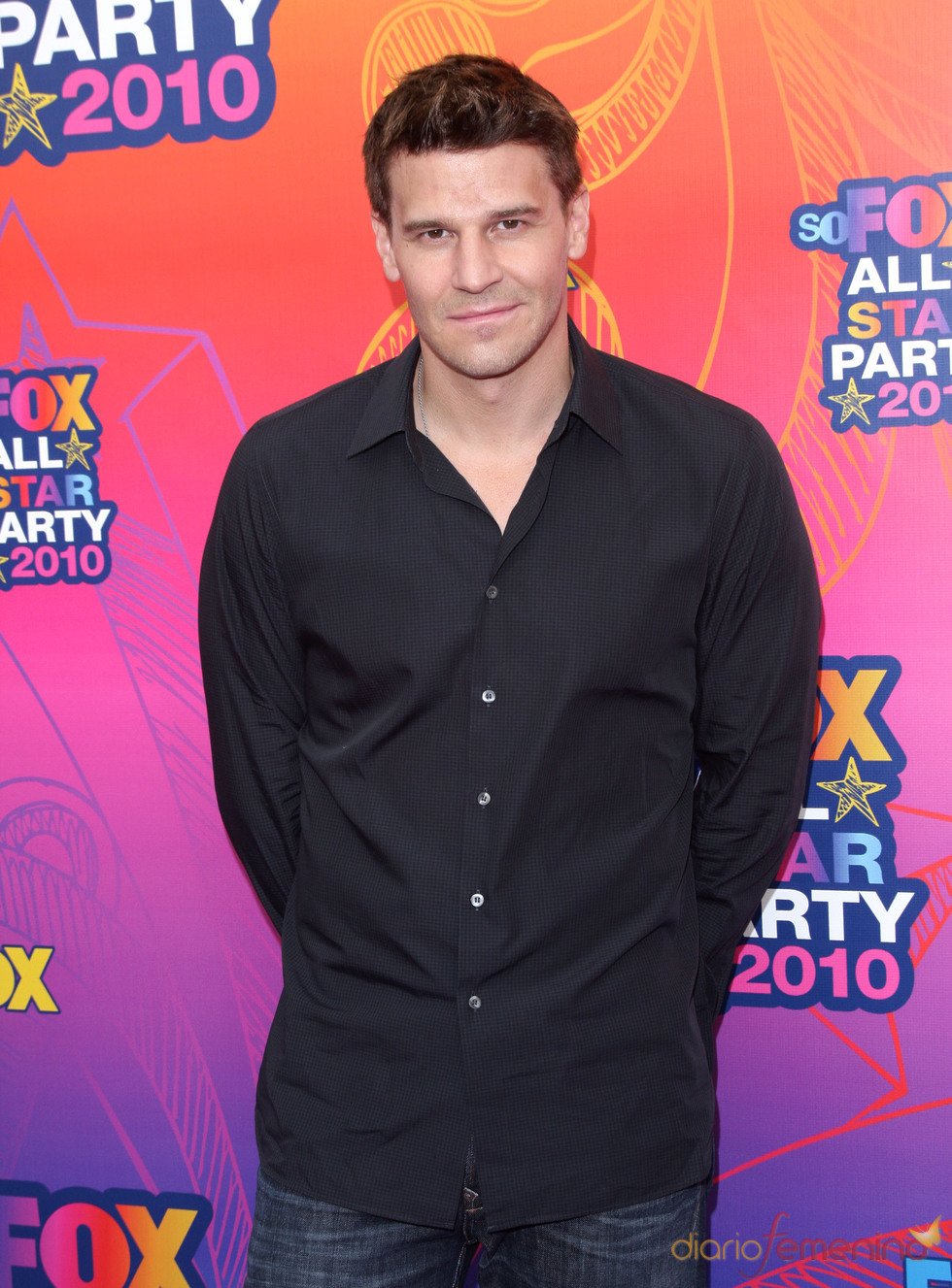 David Boreanaz posa a su llegada a la fiesta All-Star de Fox