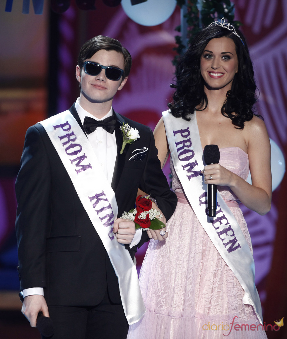 Chris Colfer y Katy Perry en los Teen Choice