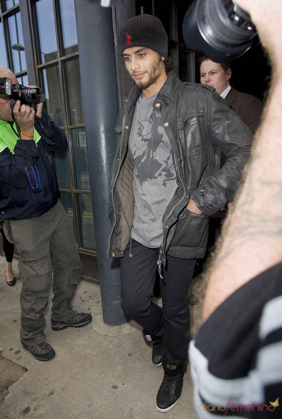 Jesús Luz en el 52 cumpleaños de Madonna