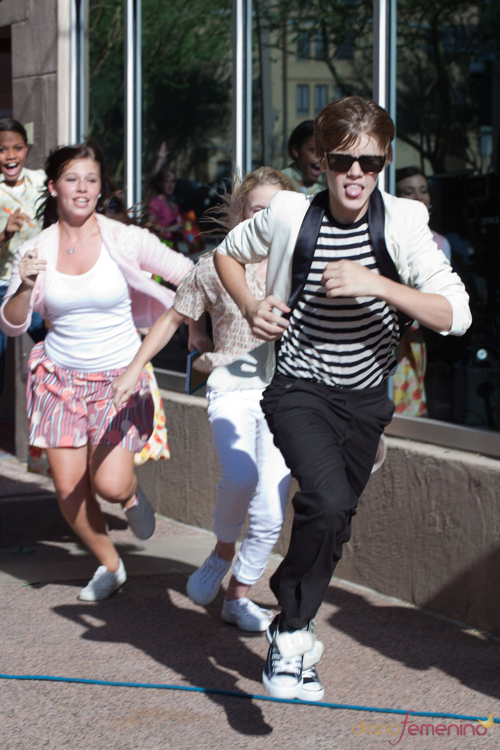 Justin Bieber perseguido por sus fans