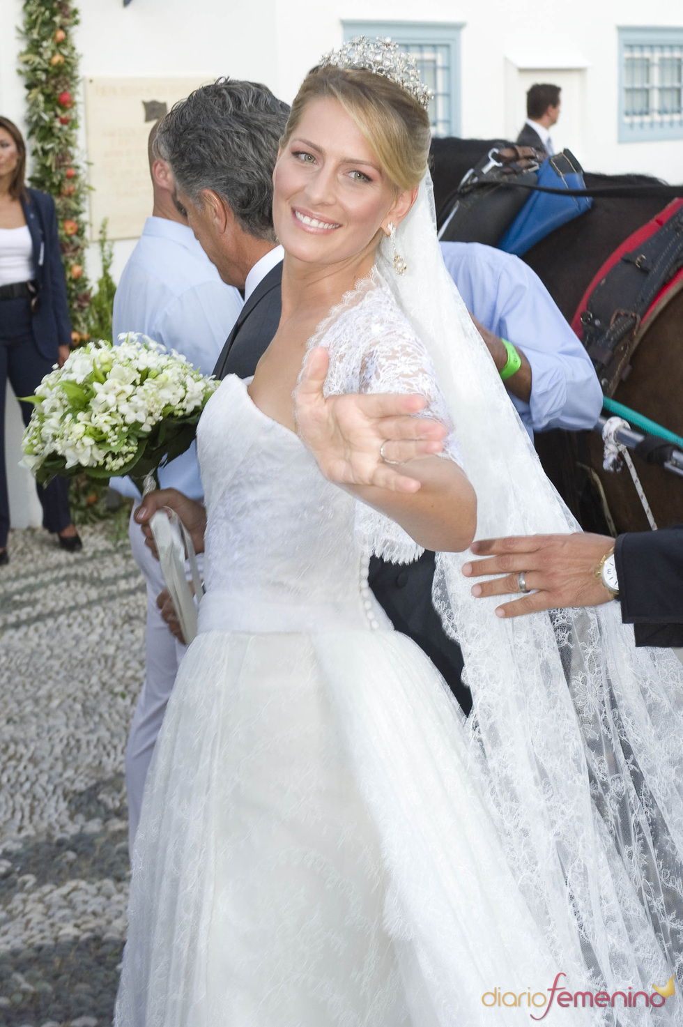 El vestido de novia de Tatiana Blatnik en la boda real griega