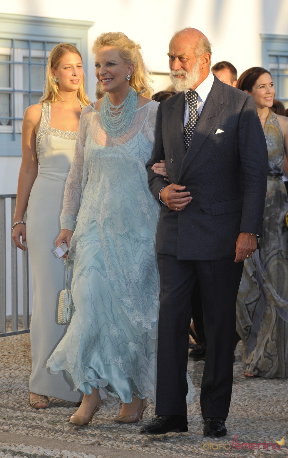 Los príncipes Michael y Marie Christine de Kent en la gran boda griega