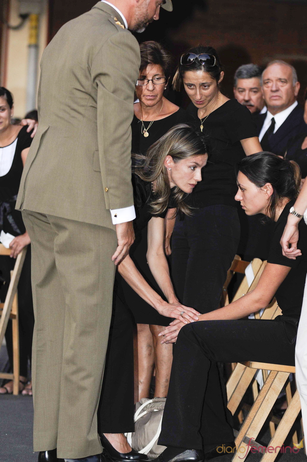 Los Principes de Asturias en el funeral de los guardias civiles asesinados