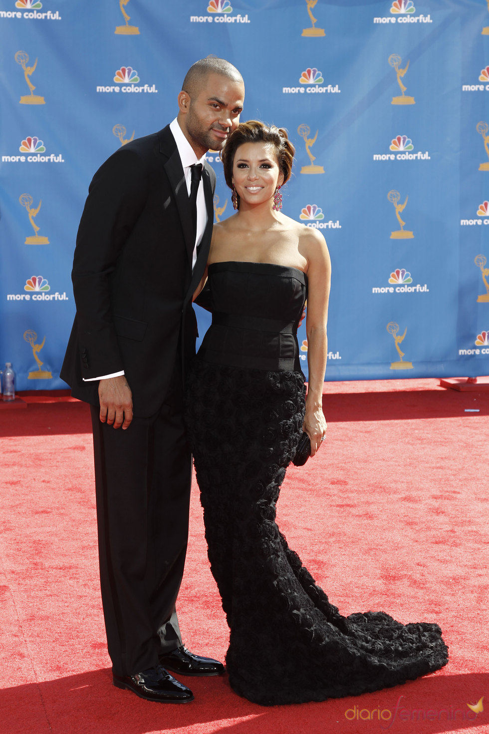 Eva Longoria y Tony Parker en los premios Emmy 2010