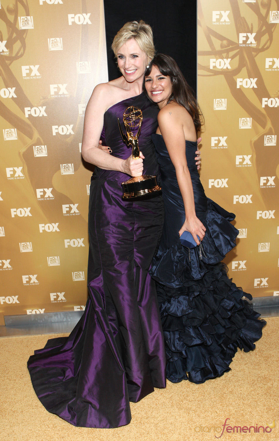 Jane Lynch y Lea Michele de Glee