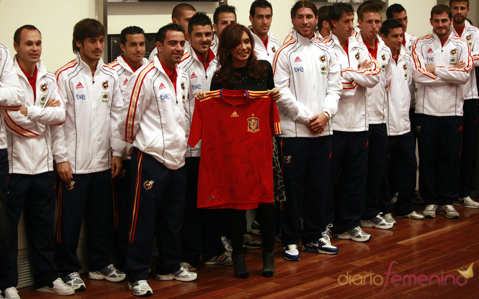 La Selección espñaola en Argentina