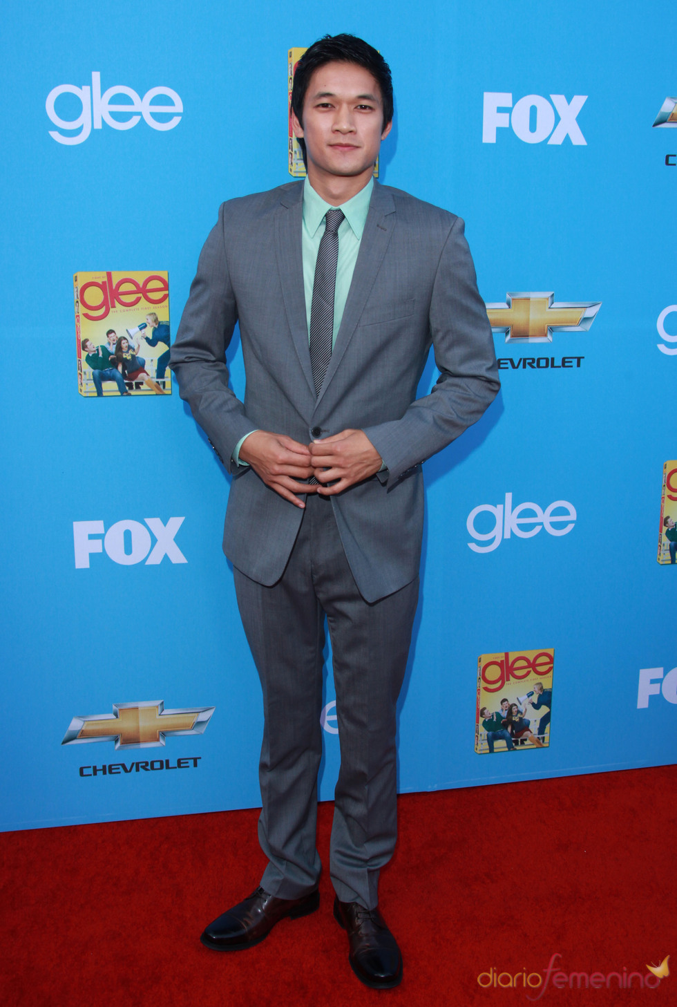 Harry Shum Jr. en la premiere de 'Glee'