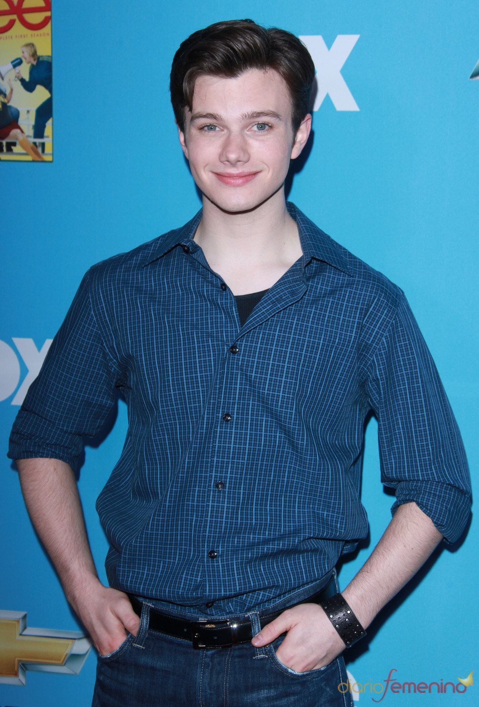 Chris Colfer en la premiere de 'Glee'