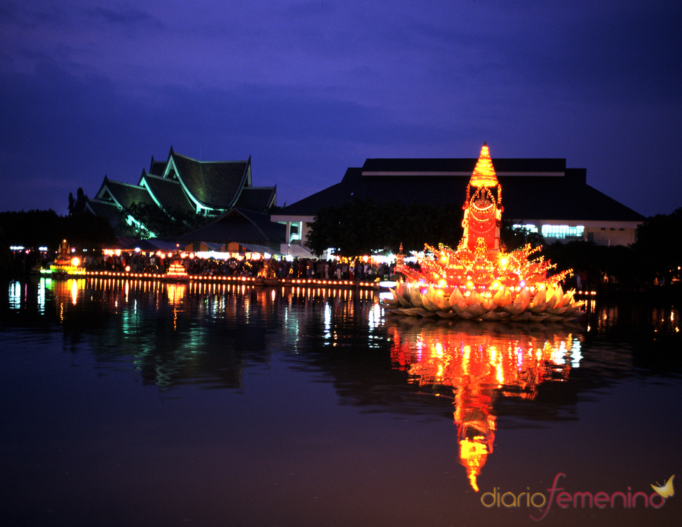 Espectáculo de luz y color en Tailandia