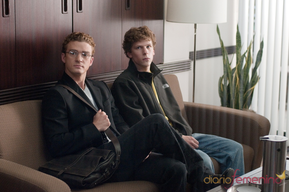Justin Timberlake, y Jesse Eisenberg en 'The Social Network'