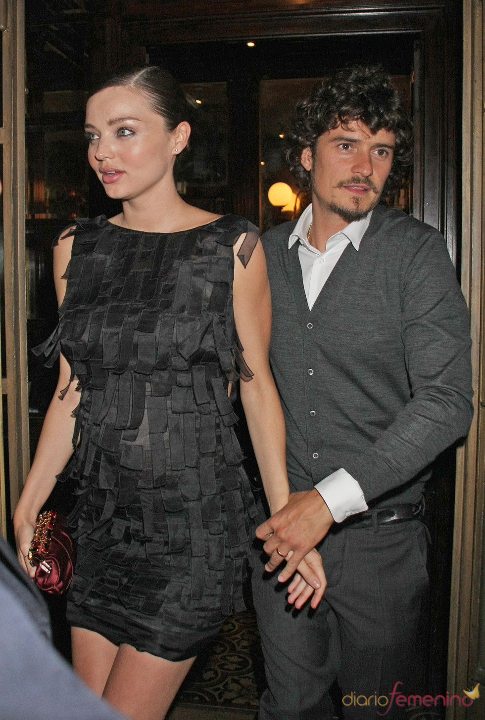 Orlando Bloom y su mujer Miranda Kerr en la Milán Fashion Week