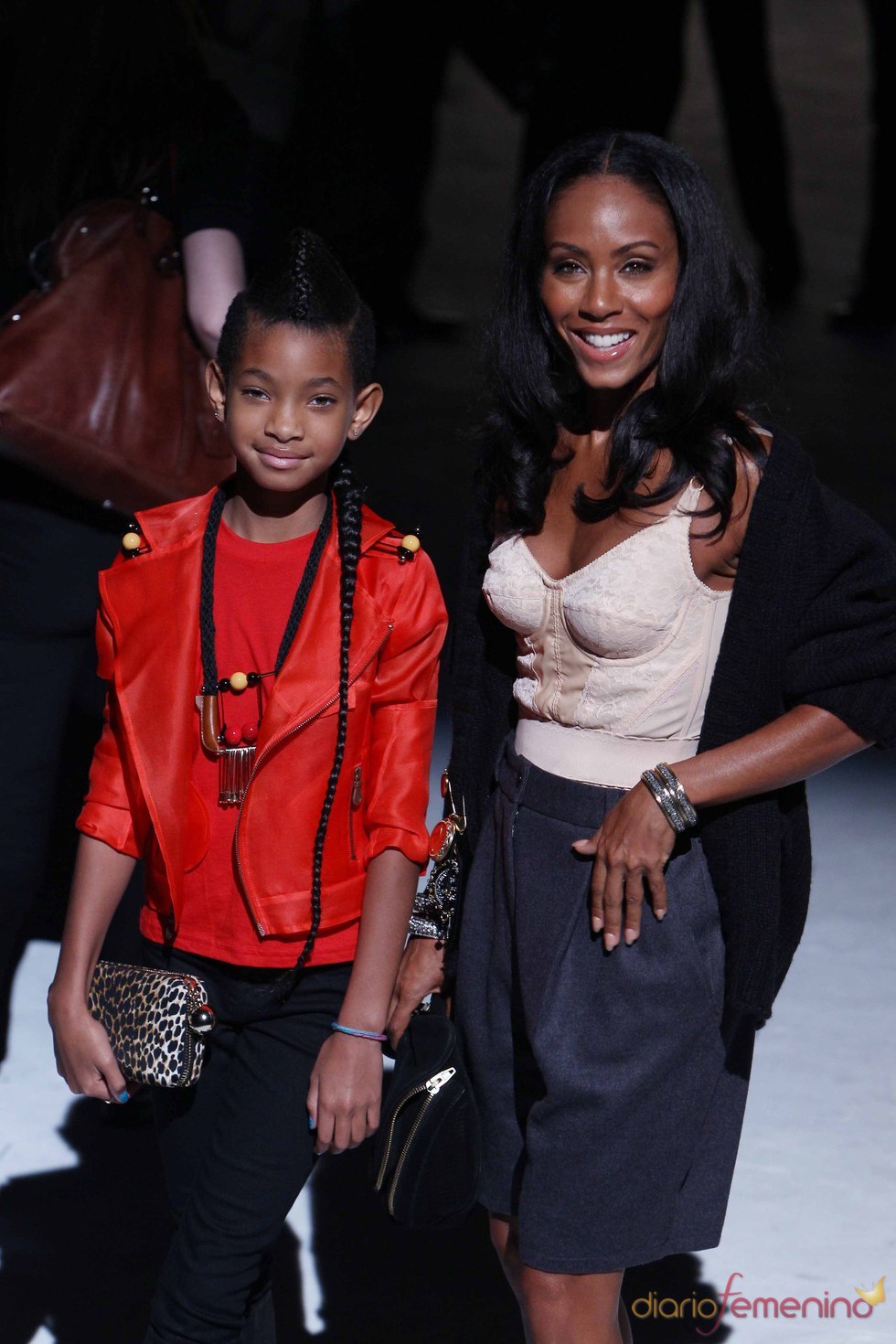 Jada y Willow Smith en la semana de la moda de Milán