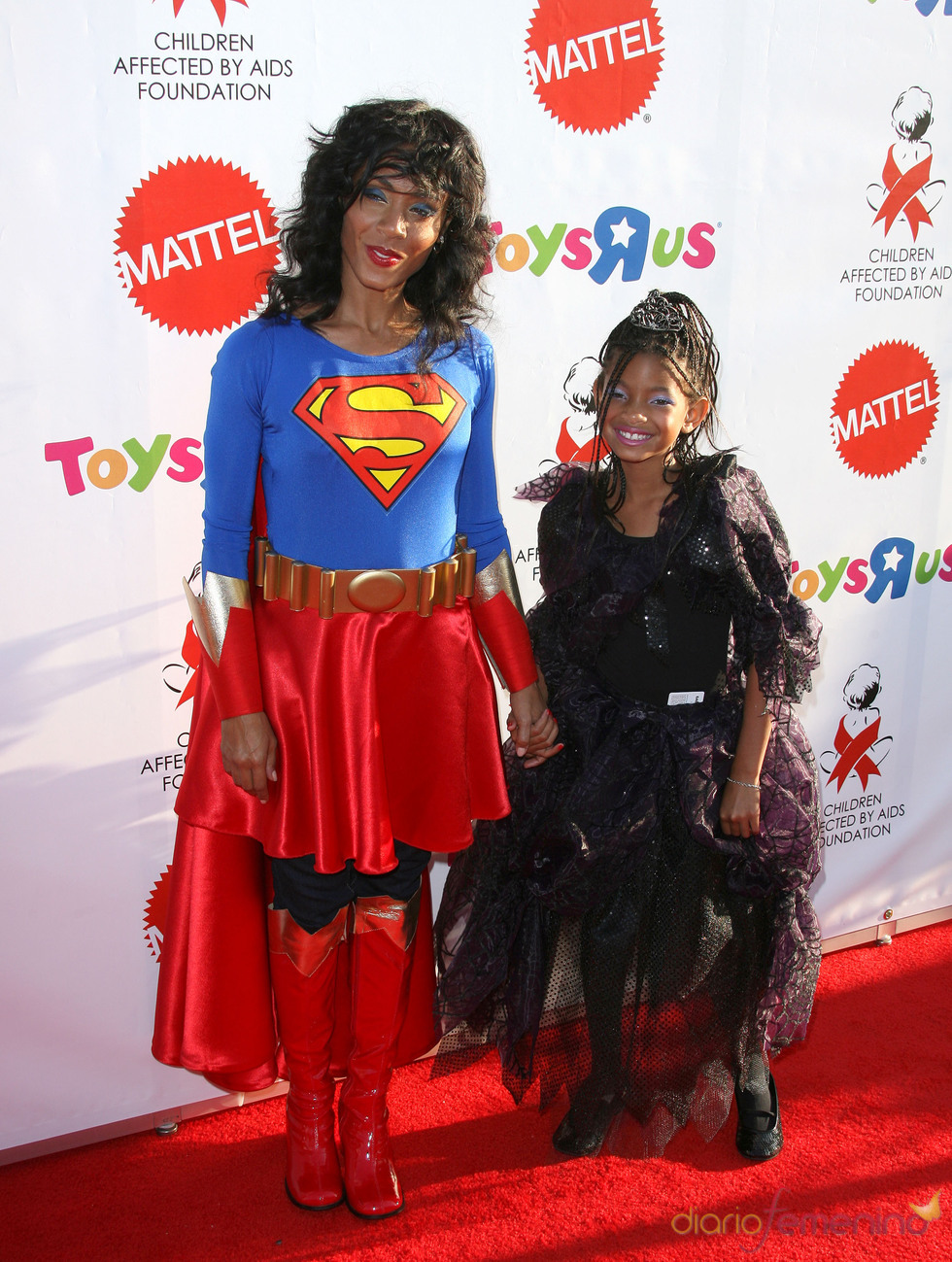 Jada y Willow Smith disfrazadas en Halloween