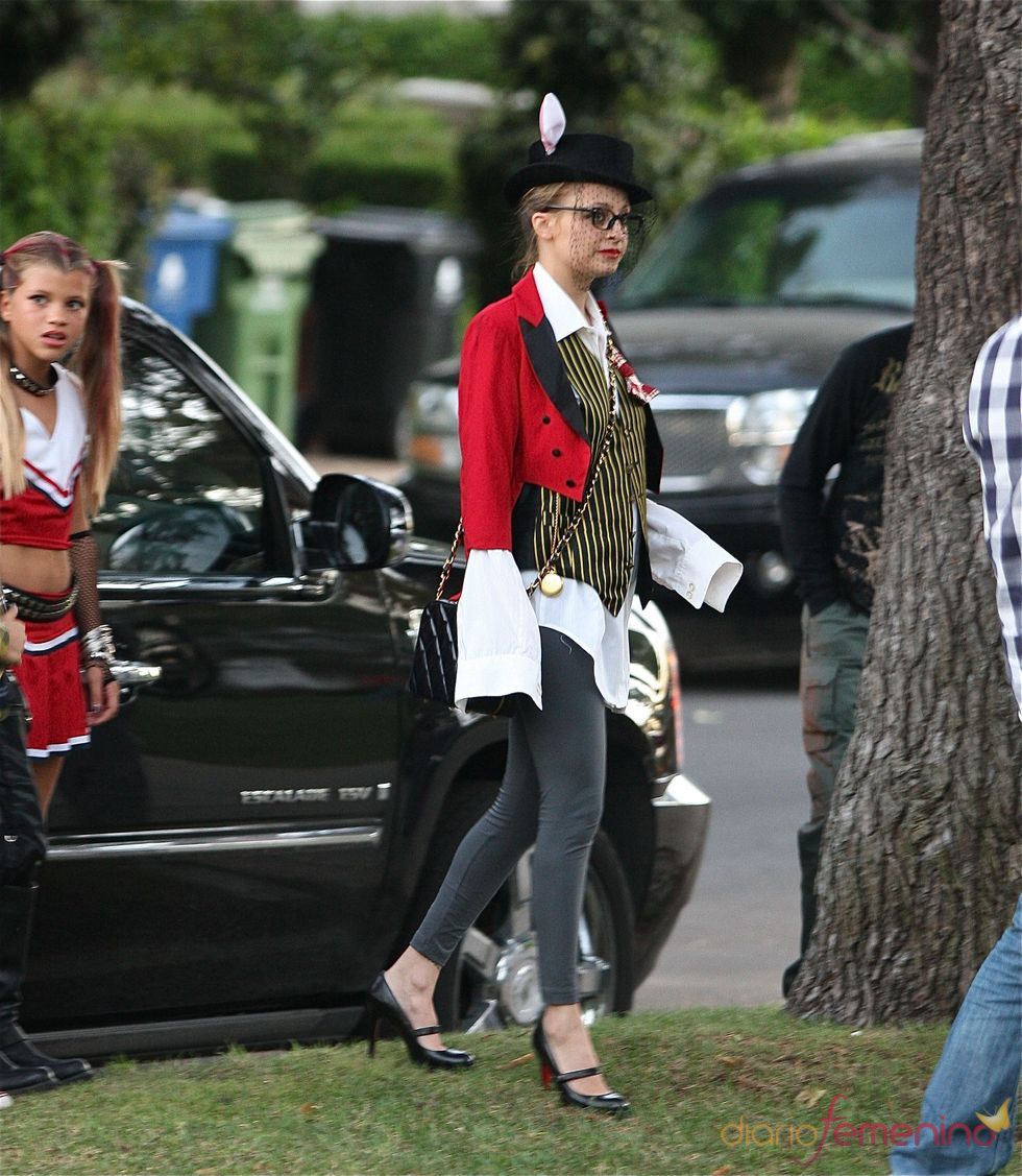 Nicole Richie disfrazada en Halloween