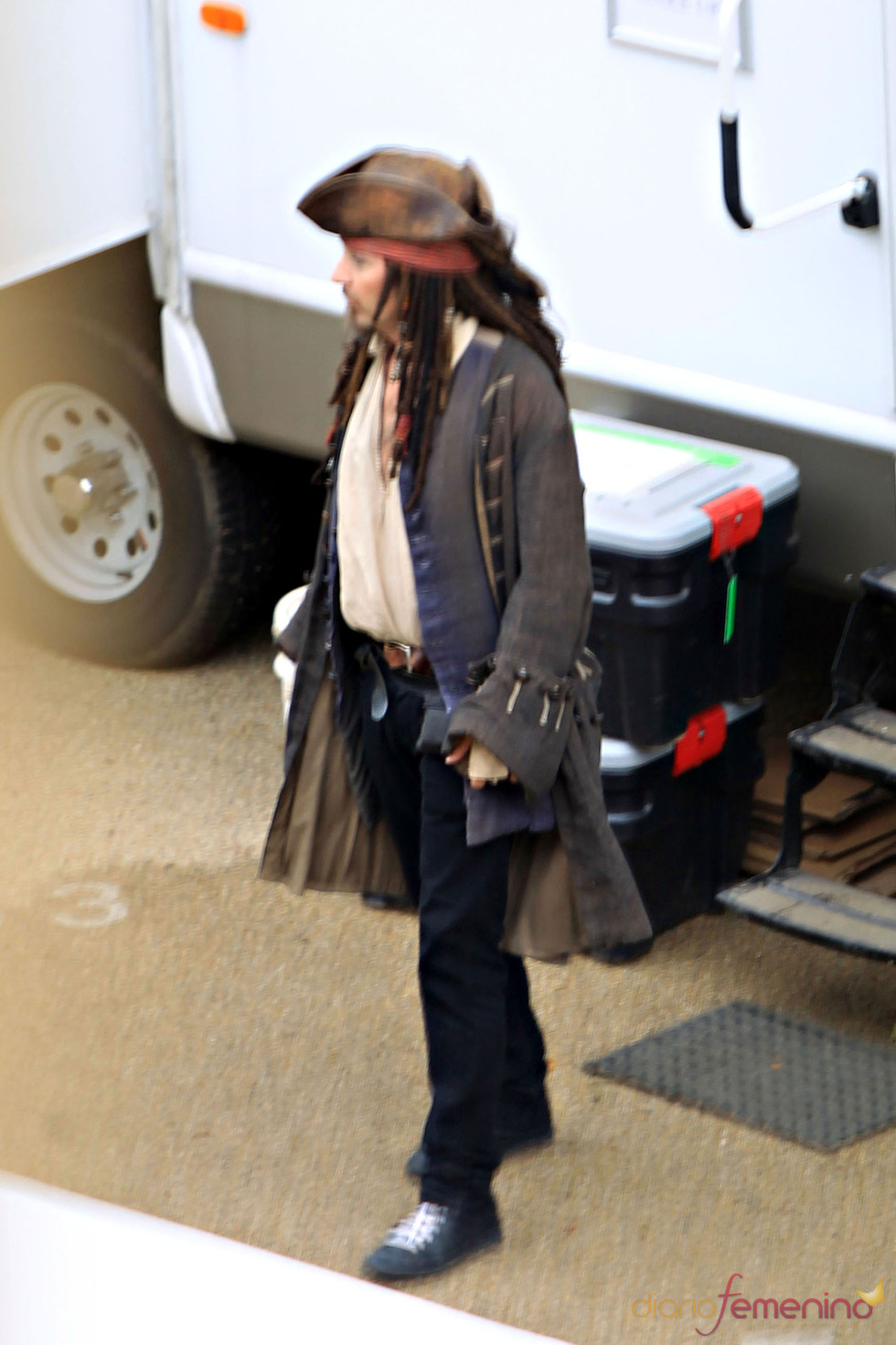 Johhny depp en la piel de Jack Sparrow para 'Piratas del Caribe 4'