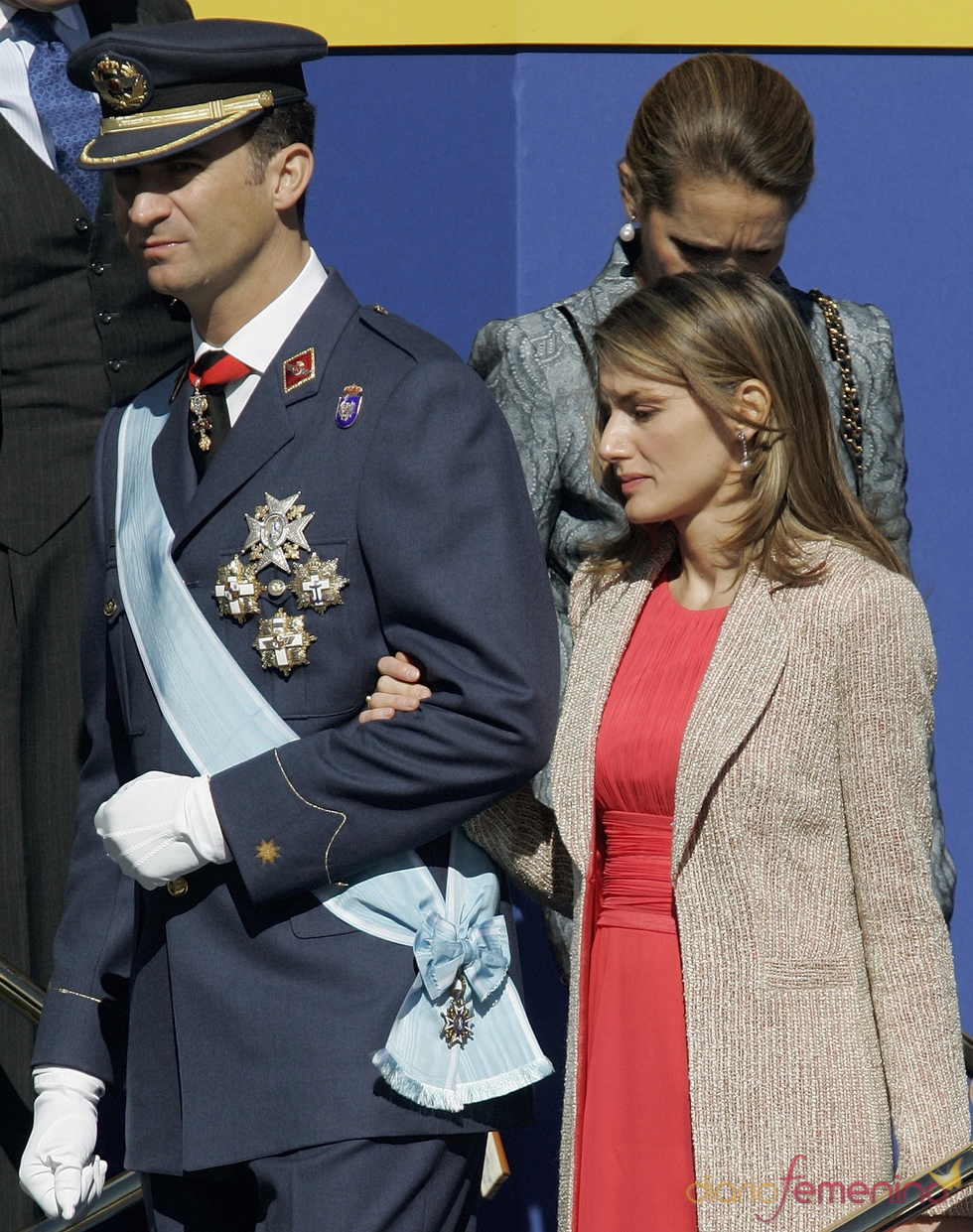 Letizia y Felipe en el Día de la Hispanidad de 2006