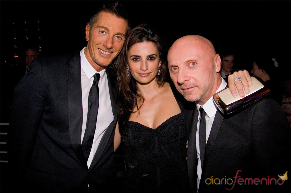 Stefano Gabbana, Penélope Cruz y Domenico Dolce juntos