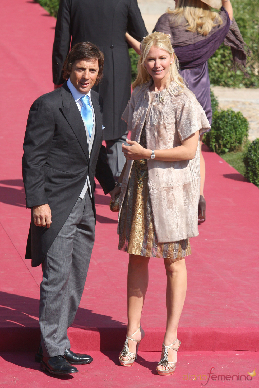 Valeria Mazza y Alejandro Gravier en la boda de Rafael Medina y Laura Vecino
