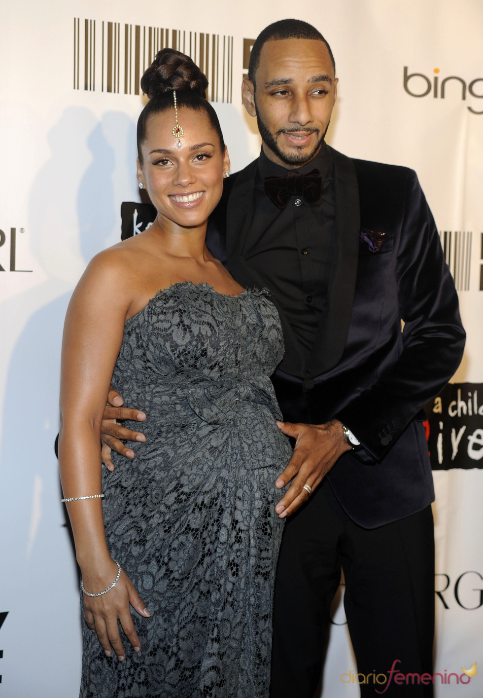 Alicia Keys posa radiante y embarzada