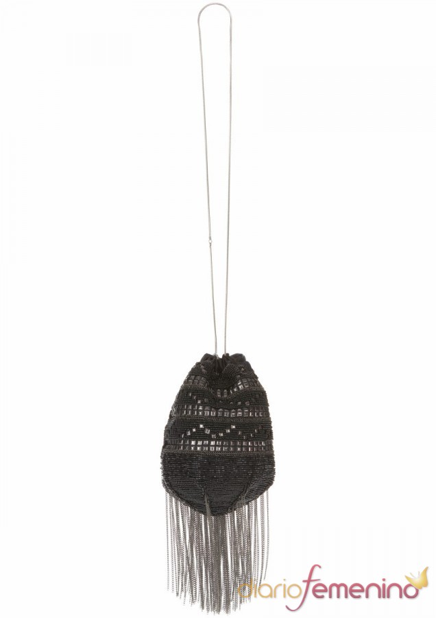 Bolso fiesta con flecos de TopShop