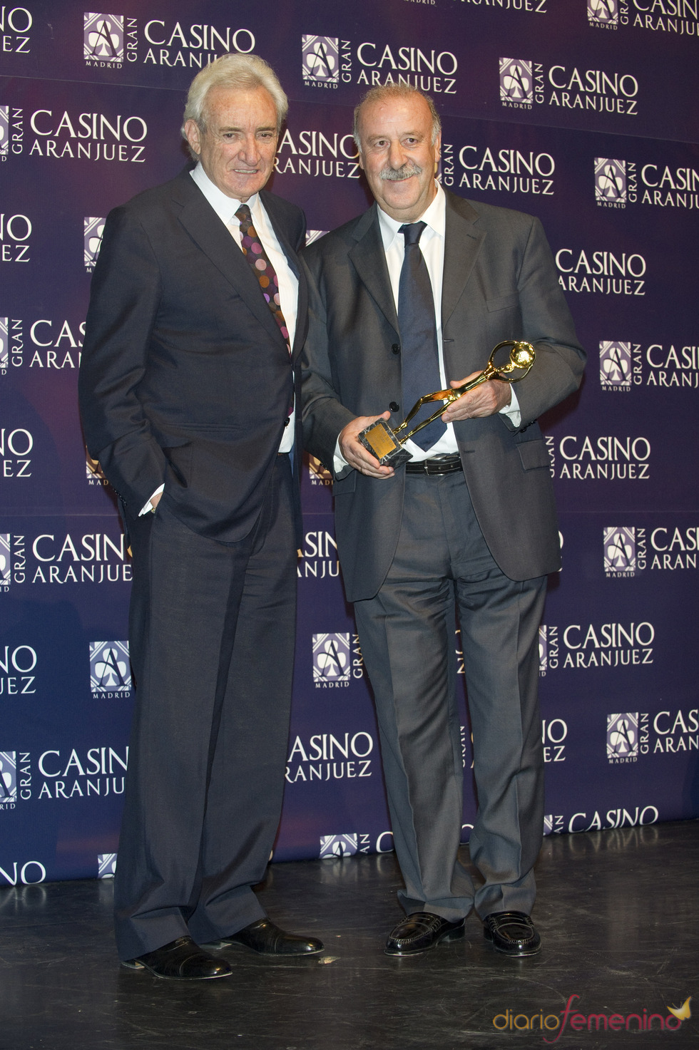 Vicente del Bosque en los premios Antena de Oro 2010