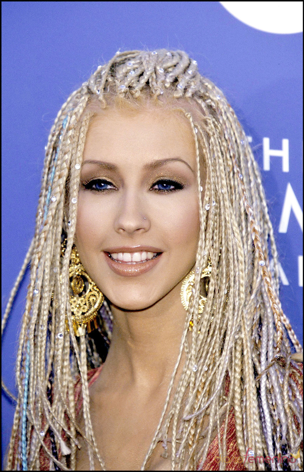 Christina Aguilera con trenzas