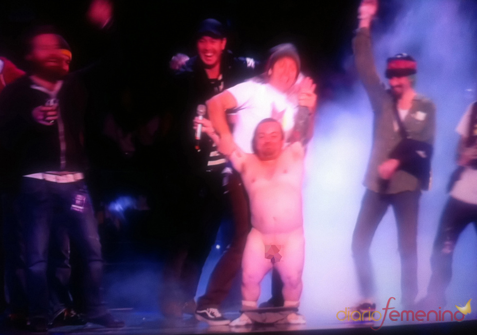 El desnudo Wee-Man de Jackass en los MTV EMA Madrid 2010