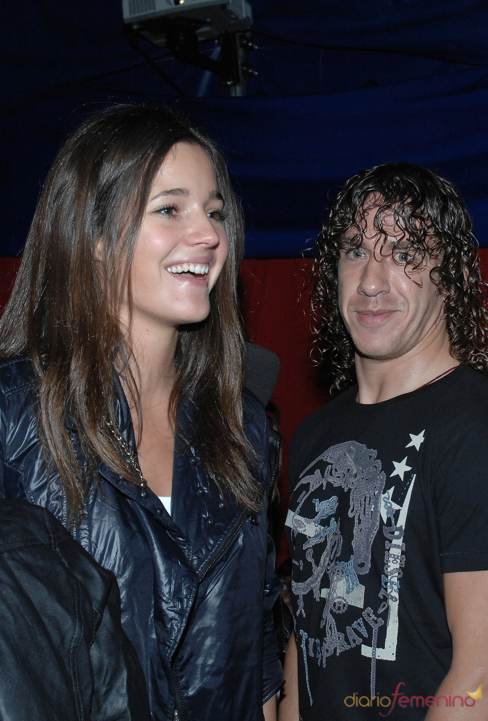Carles Puyol y Malena Costa en el Circo del Sol