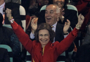 La emoción de la Reina Sofía en la victoria de España contra Alemania