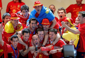 Gran celebración de los campeones del Mundial en Madrid
