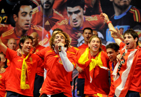 Los famosos reciben a la Selección, campeona del mundo, en Madrid
