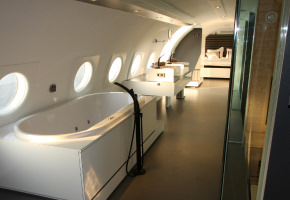 Vliegtuigsuite: una suite de lujo... en un avión