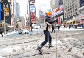 Nueva York afectada por una gigantesca nevada