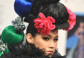 Desfile de moda 'floral' en la 'Taipei International Flora Expo'