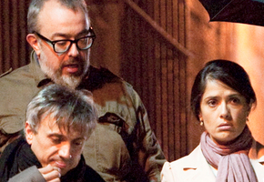 Salma Hayek en el rodaje de 'La chispa de la vida'