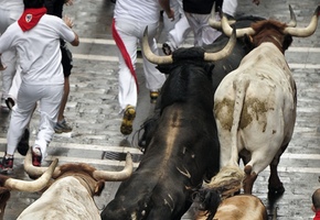 Las imágenes más impactantes de los Sanfermines 2011