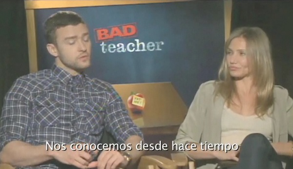 El examen de Justin Timberlake y Cameron Diaz en 'Bad teacher'