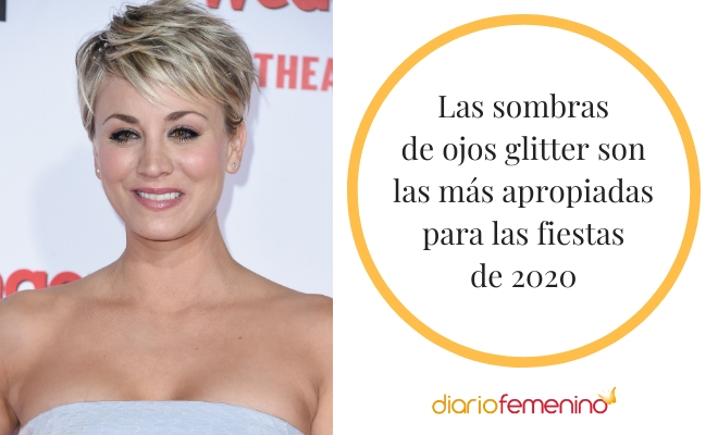 Las sombras de ojos en colores glitter son lo más en 2020