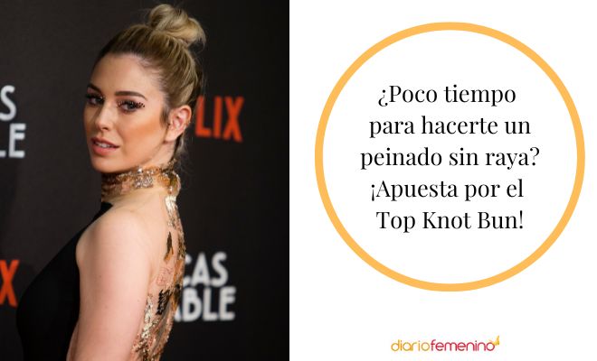 Cómo hacerse un peinado de moño sin raya