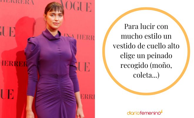 Peinados para vestidos de cuello alto