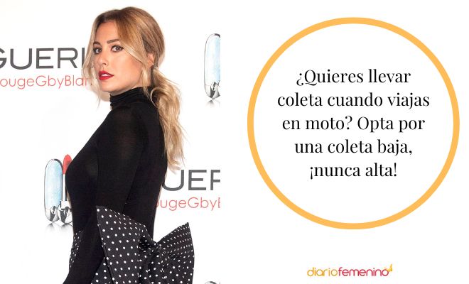 Peinados con coleta para ir en moto