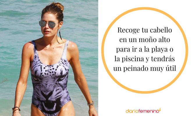 Ideas de moños para ir a la playa o piscina