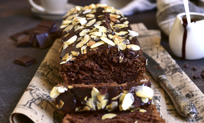 Receta de brownie de chocolate con plátano